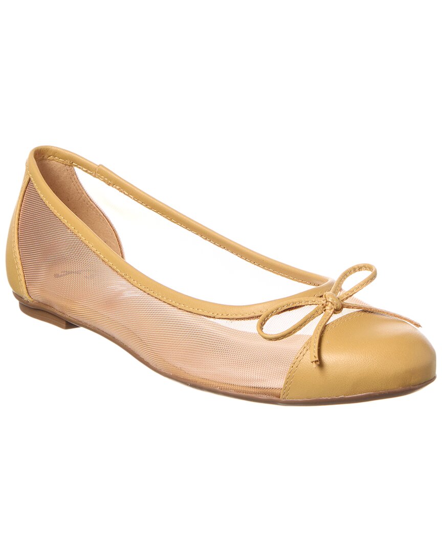 French Sole Cordelia Shimmer Mesh & Leather Flat In Multi
