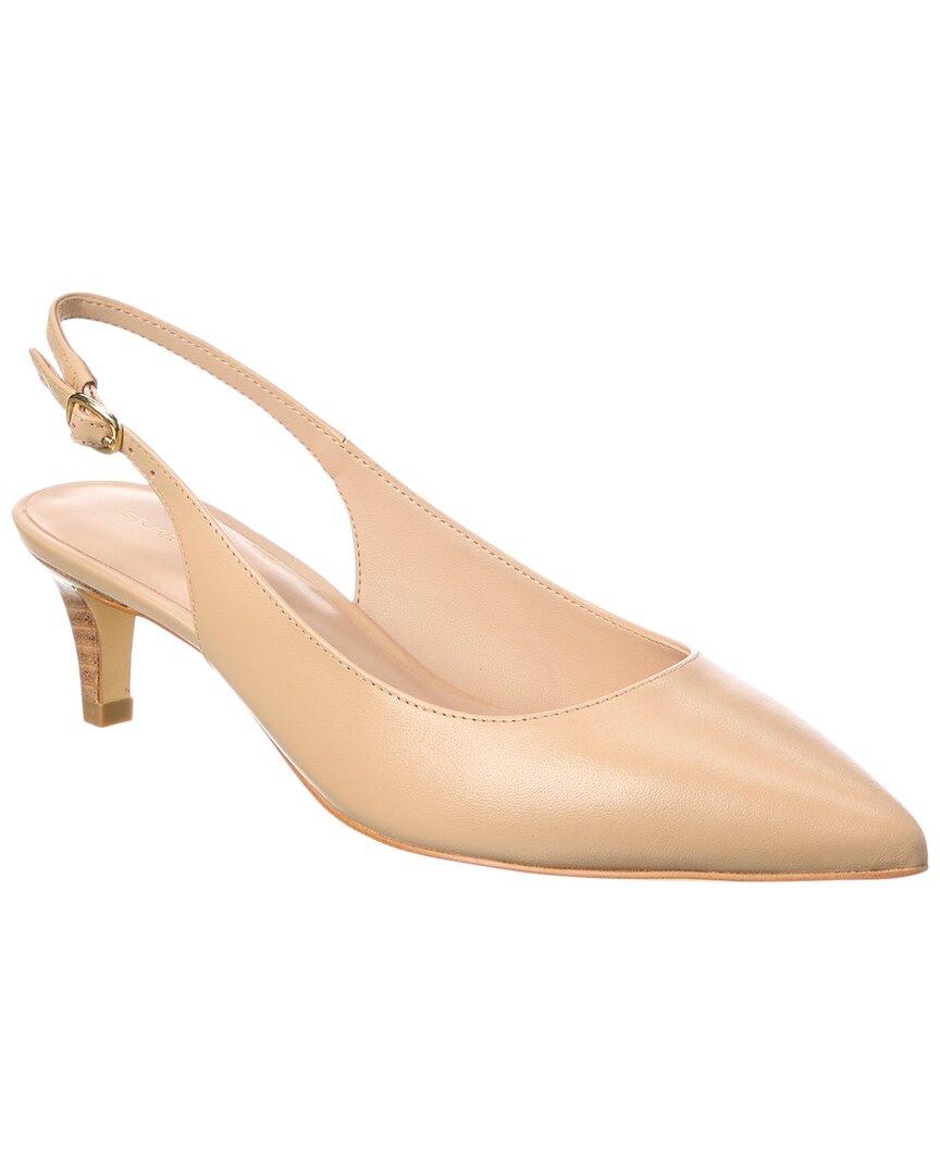 STUART WEITZMAN STUART WEITZMAN MARA 50 LEATHER SLINGBACK PUMP
