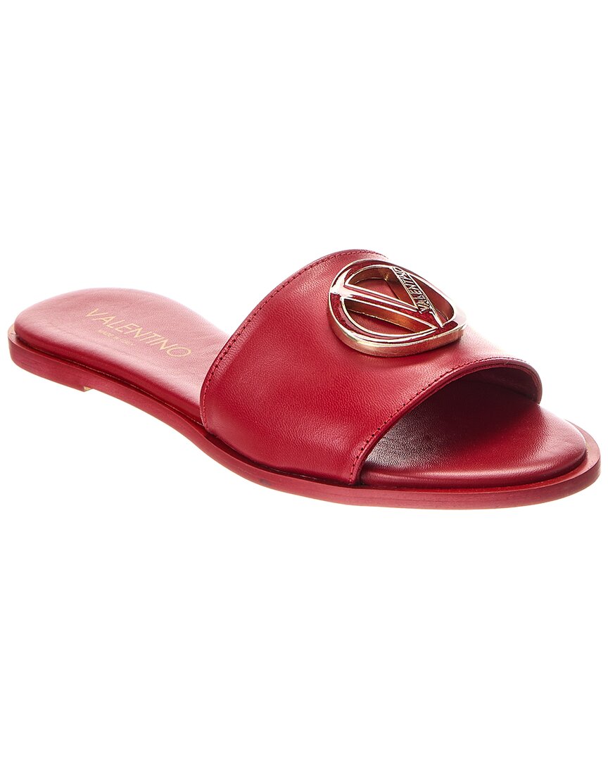 Valentino By Mario Valentino Bugola Leather Sandal In Red