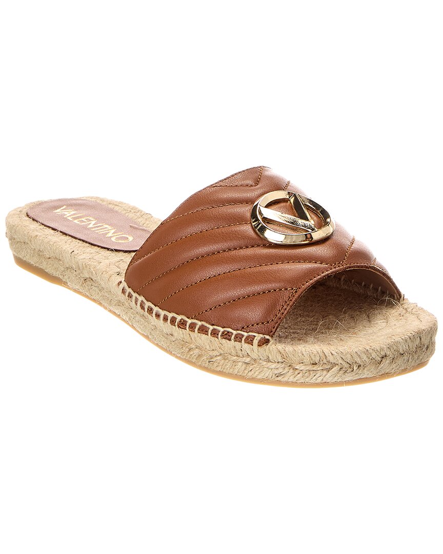 Shop Valentino By Mario Valentino Clavel Leather Sandal In Brown