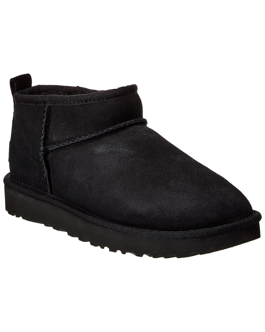 Ugg Classic Ultra Mini Suede & Shearling Boot