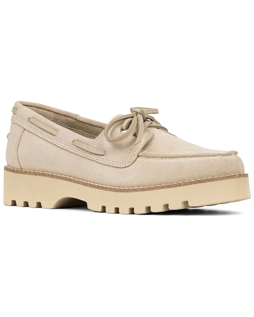 Donald Pliner Lug Sole Boat Shoe In Brown