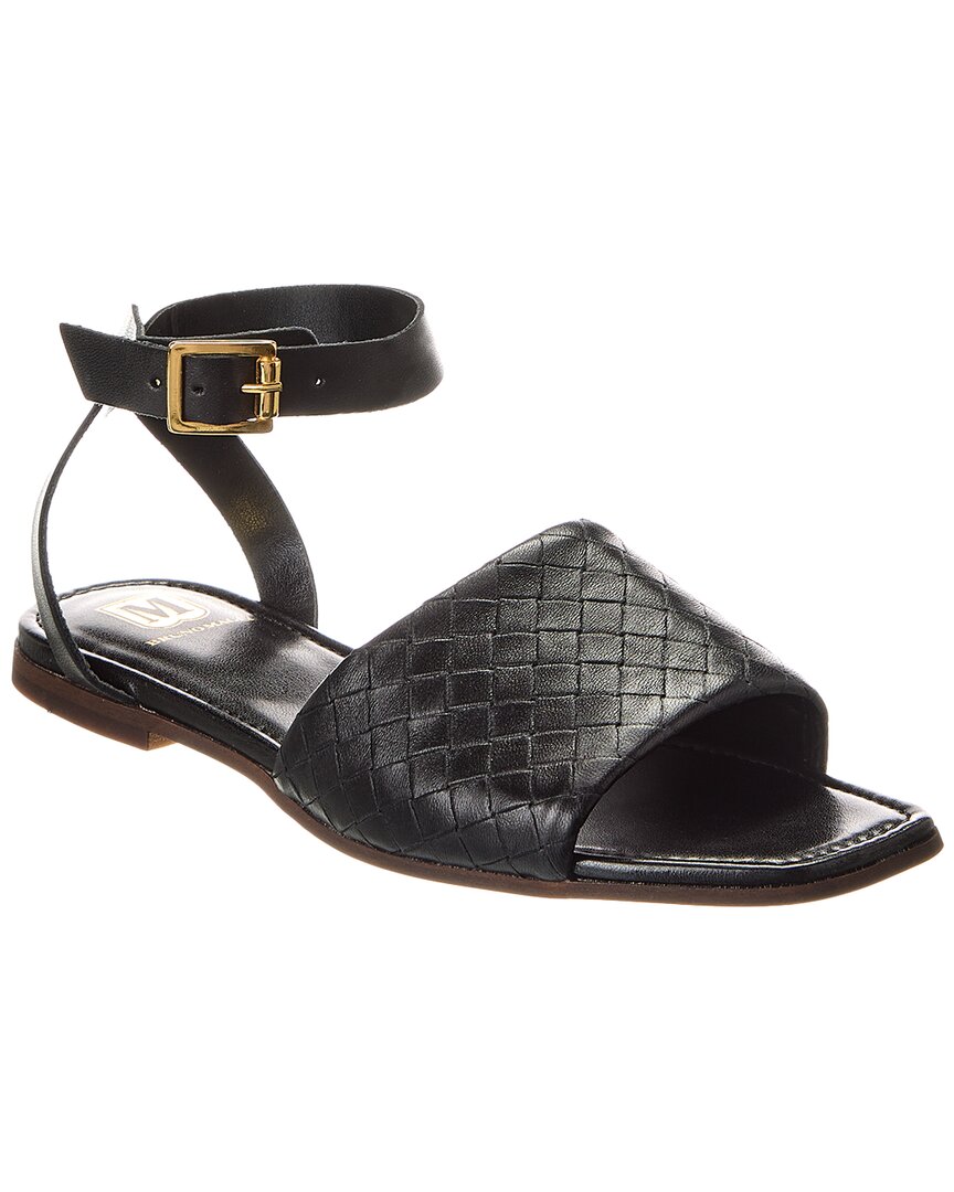 M By Bruno Magli Rita Leather Sandal In Black