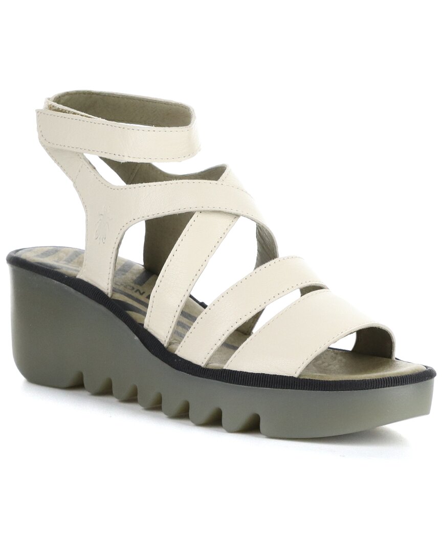 FLY LONDON FLY LONDON BAFY LEATHER WEDGE SANDAL