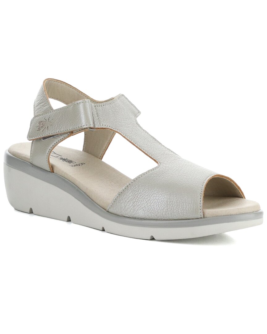 FLY LONDON FLY LONDON NOVA LEATHER WEDGE SANDAL 