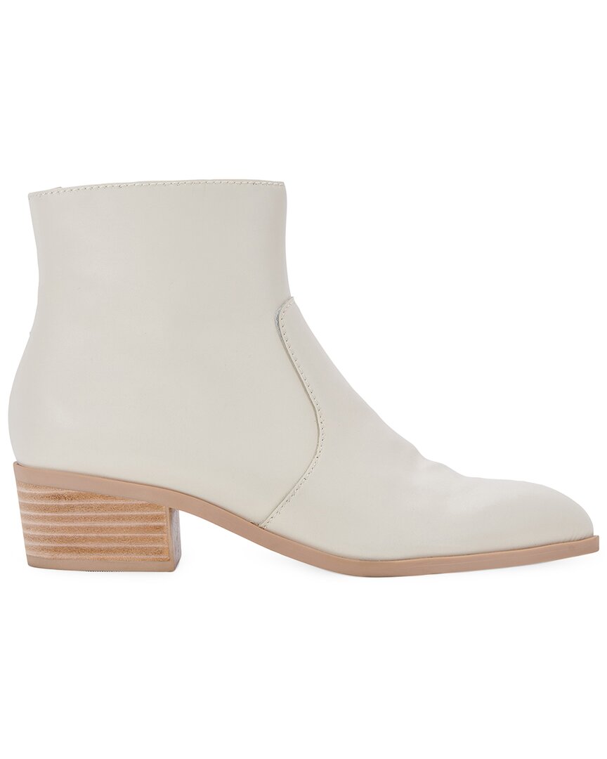 Dolce Vita Leather Bootie In White