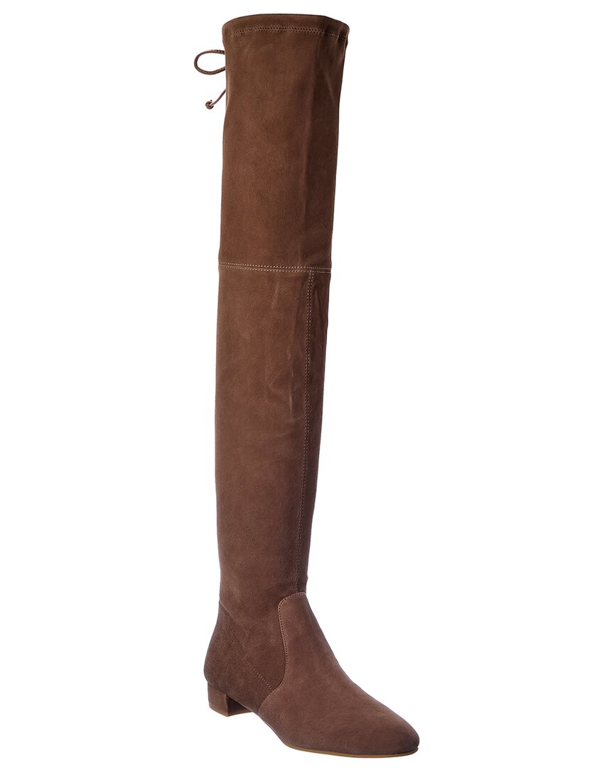STUART WEITZMAN GENNA 25 SUEDE OVER-THE-KNEE BOOT