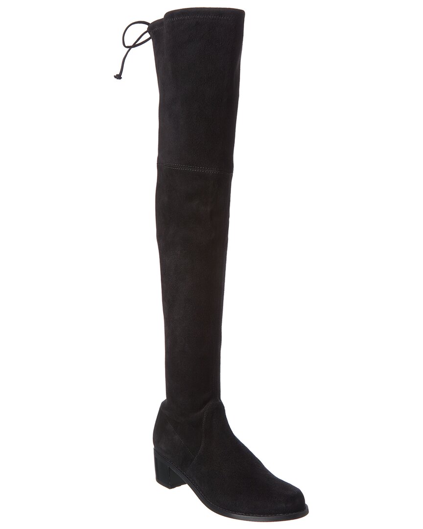 Stuart Weitzman Over-the-knee Boots With Luxurious Suede Finish And Elegant Design In Black