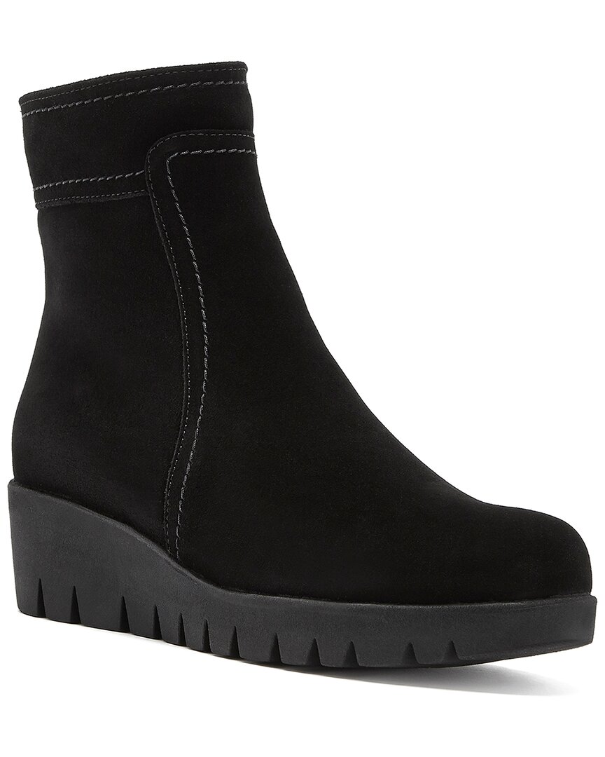 La Canadienne Go Waterproof Suede Bootie In Black