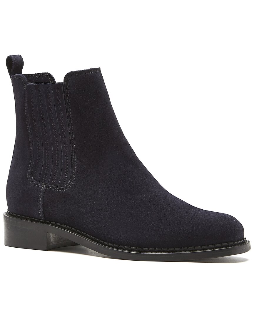 La Canadienne Seraphina Waterproof Suede Bootie In Black