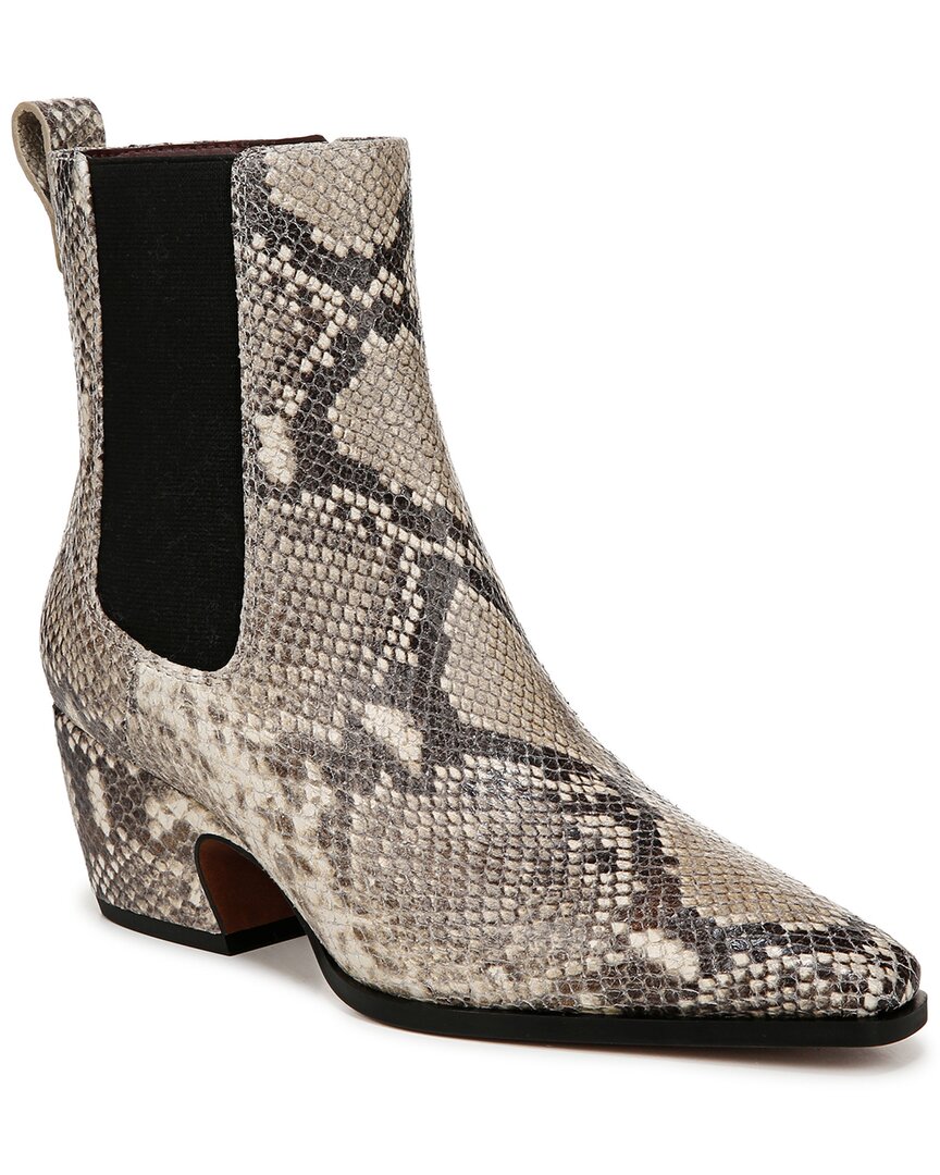 Franco Sarto Vianca Leather Bootie In Gray