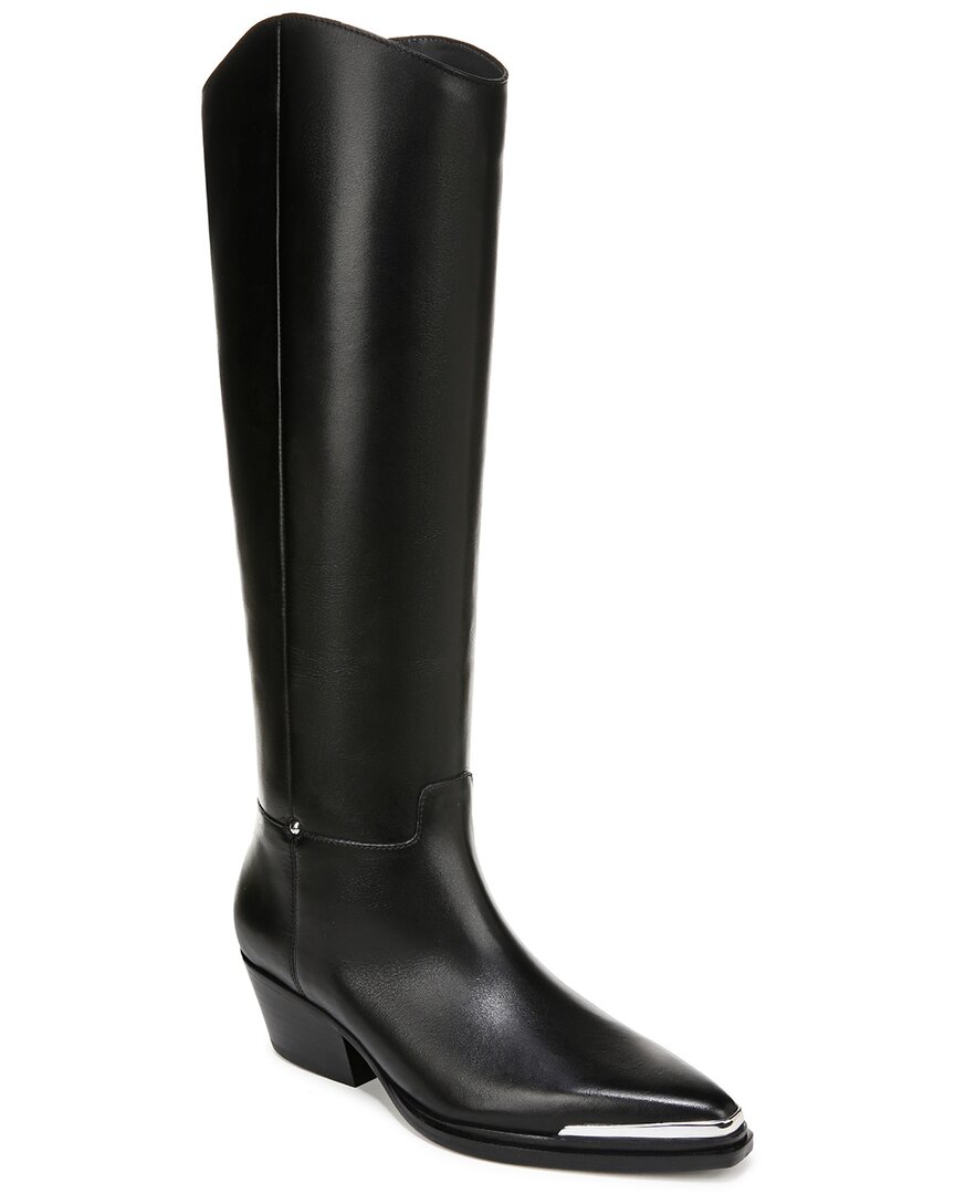 Franco Sarto Billie Knee High Western Boot In Black