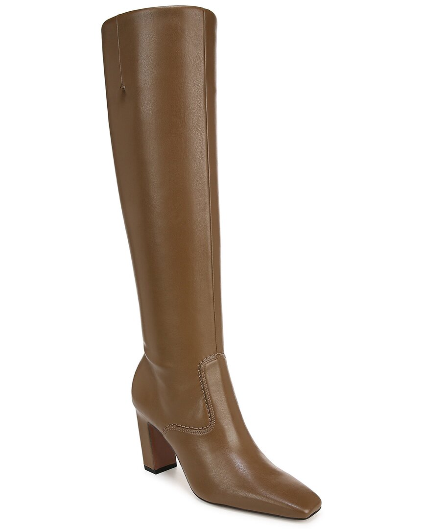 Franco Sarto Bowman Snakeskin Embossed Knee High Boot In Brown