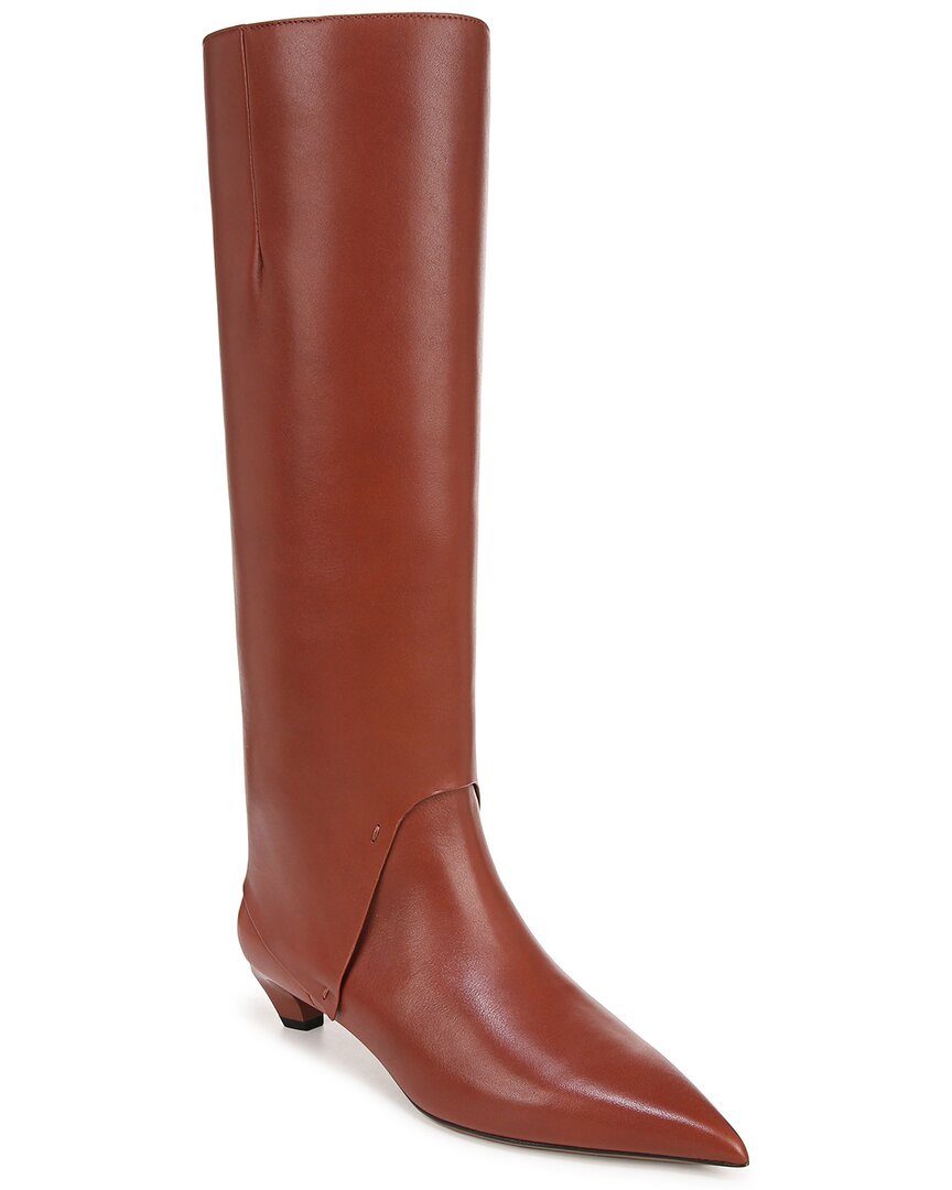 Franco Sarto Martin Pointed Toe Knee High Boot In Brown