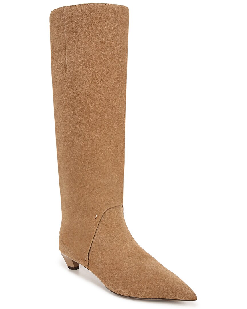 Franco Sarto Martin Leather Boot In Brown
