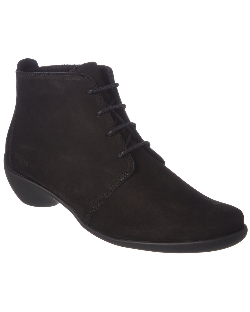 Arche Tessam Leather Bootie In Black