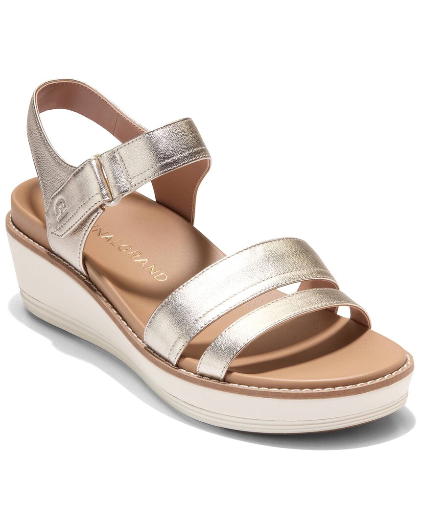 COLE HAAN COLE HAAN OG PEYTON FLATFORM LEATHER WEDGE SANDAL 