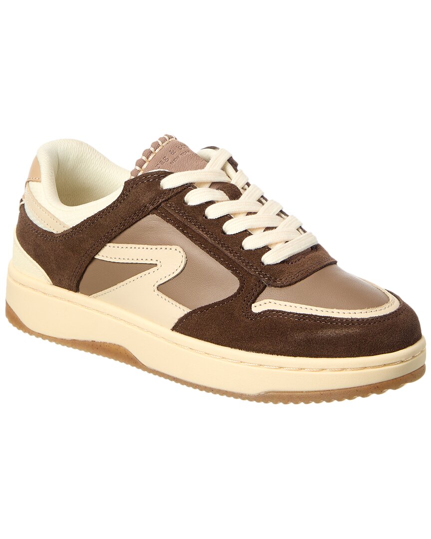 Rag & Bone Brown Retro Tennis Sneakers In Grey