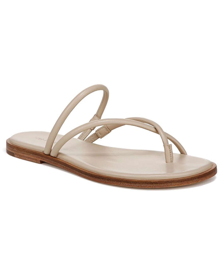 Vince Elisa Leather Sandal In Beige