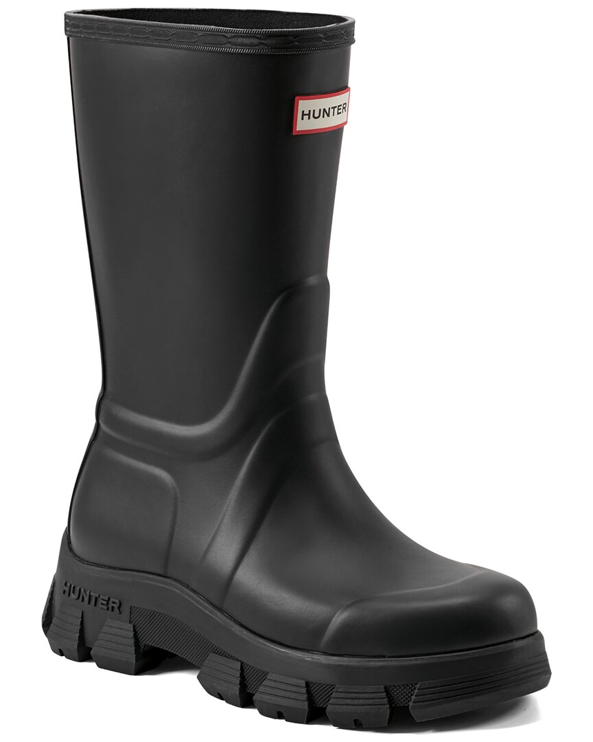 Hunter Micah Lug Sole Waterproof Rain Boot In Black