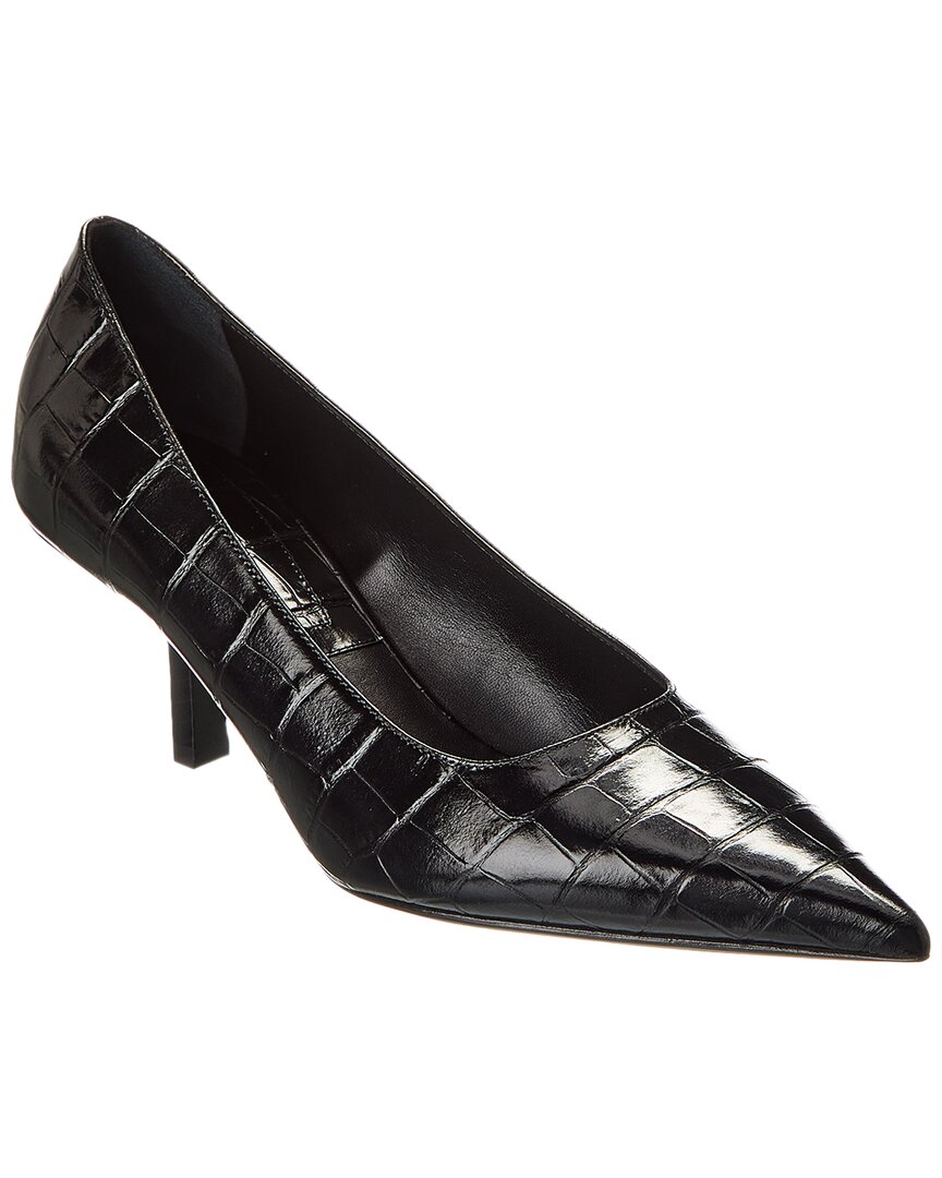 Michael Kors Collection Frankie Runway Leather Pump In Black