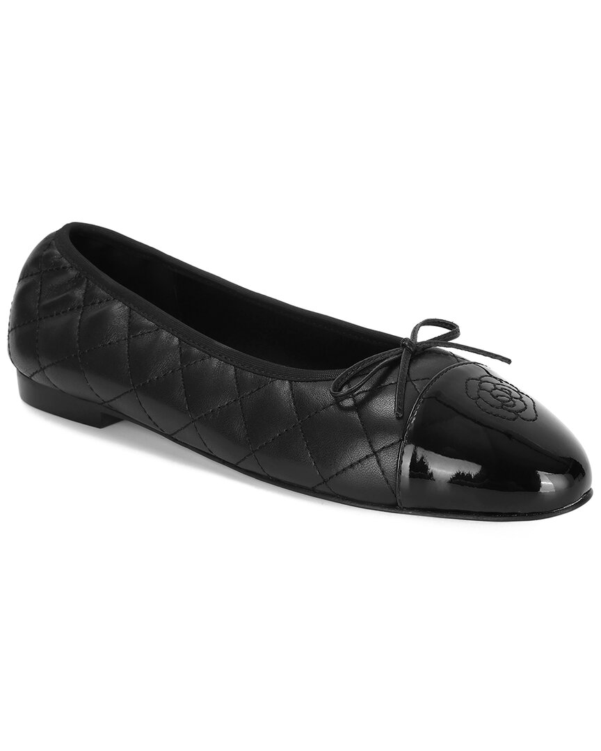 Tiffany & Fred Paris Quilted Leather Ballet Flat