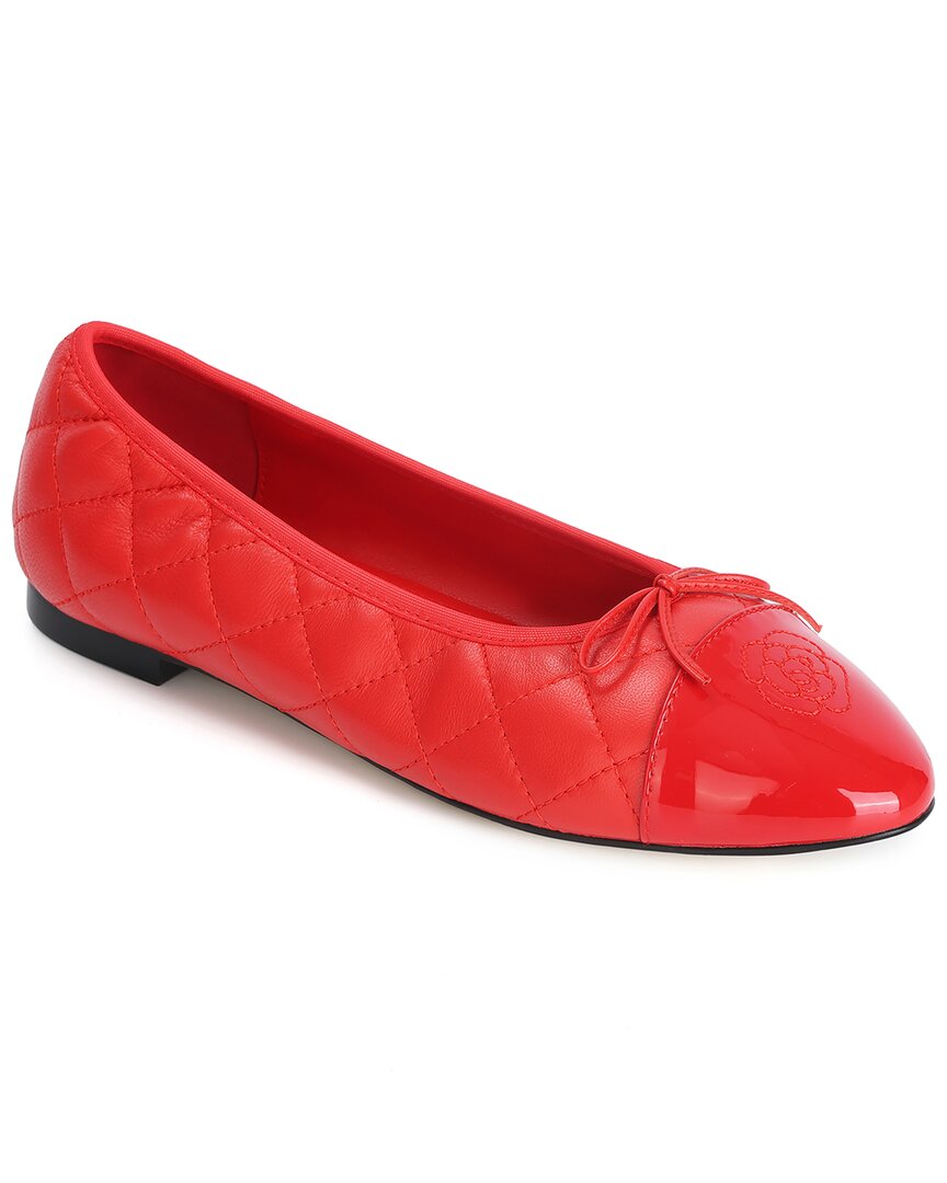 Tiffany & Fred Paris Quilted Leather Ballet Flat