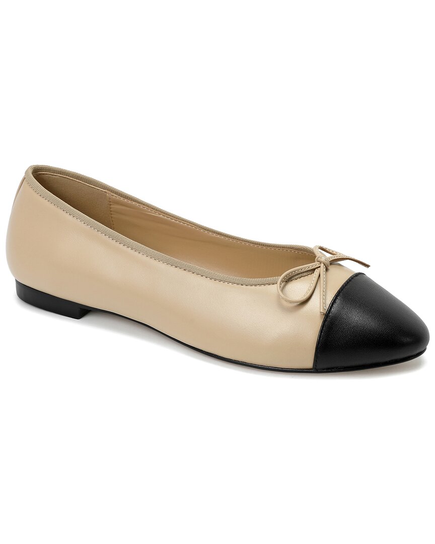 Tiffany & Fred Paris Two-tone Leather Ballet Flat