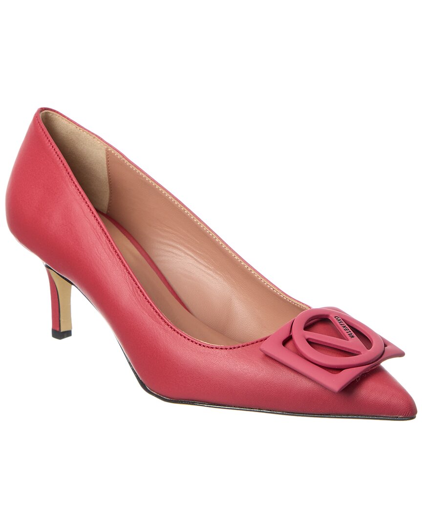 Valentino By Mario Valentino Doria Leather Pump In Red