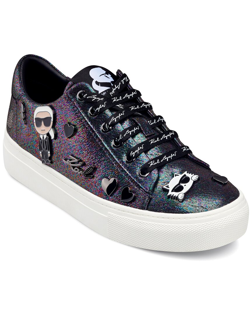 Karl Lagerfeld Cate Pins Leather Sneaker