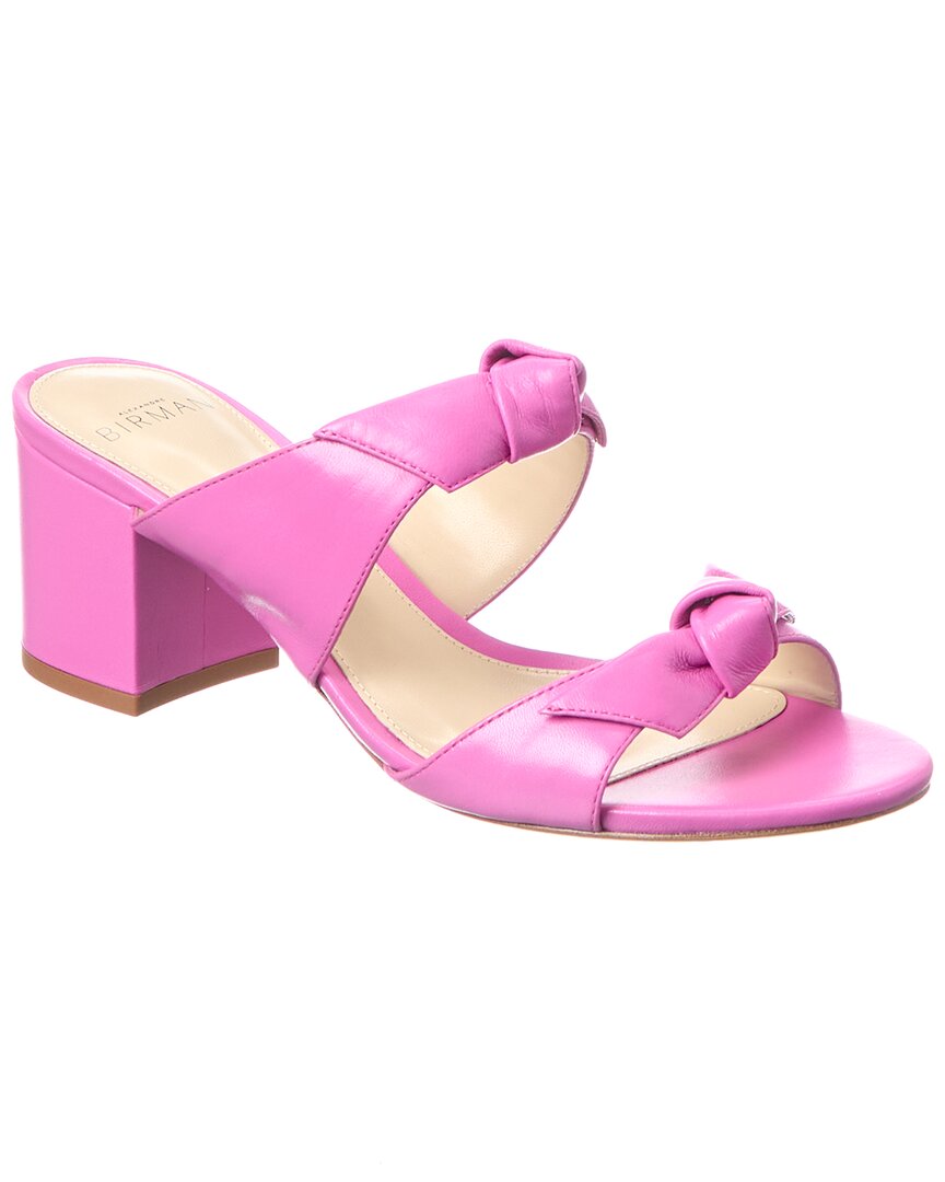 Alexandre Birman Nolita 60 Leather Sandal In Pink