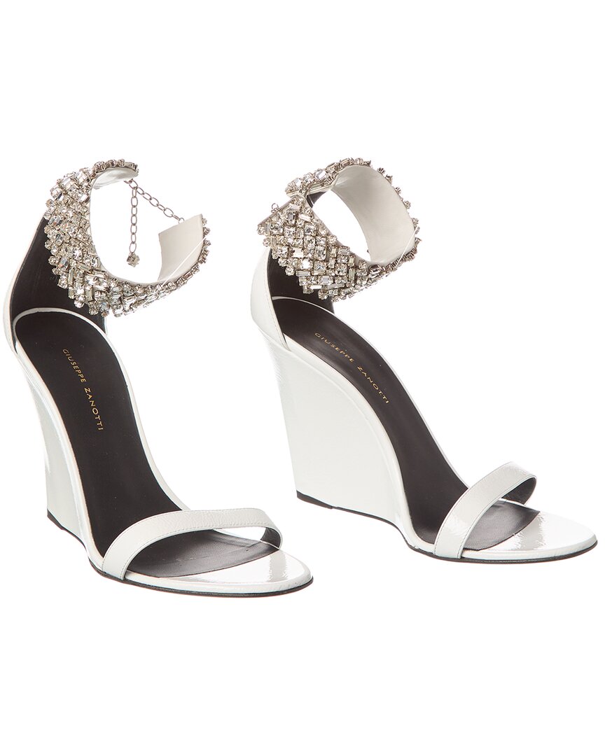 Giuseppe Zanotti Jetaime 105 Patent Wedge Sandal (authentic )