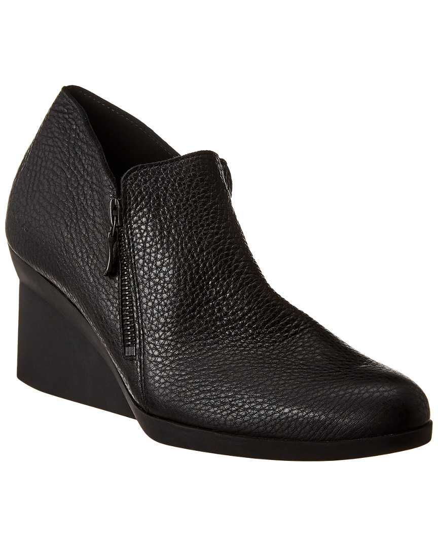 Arche Momali Leather Wedge Bootie In Black
