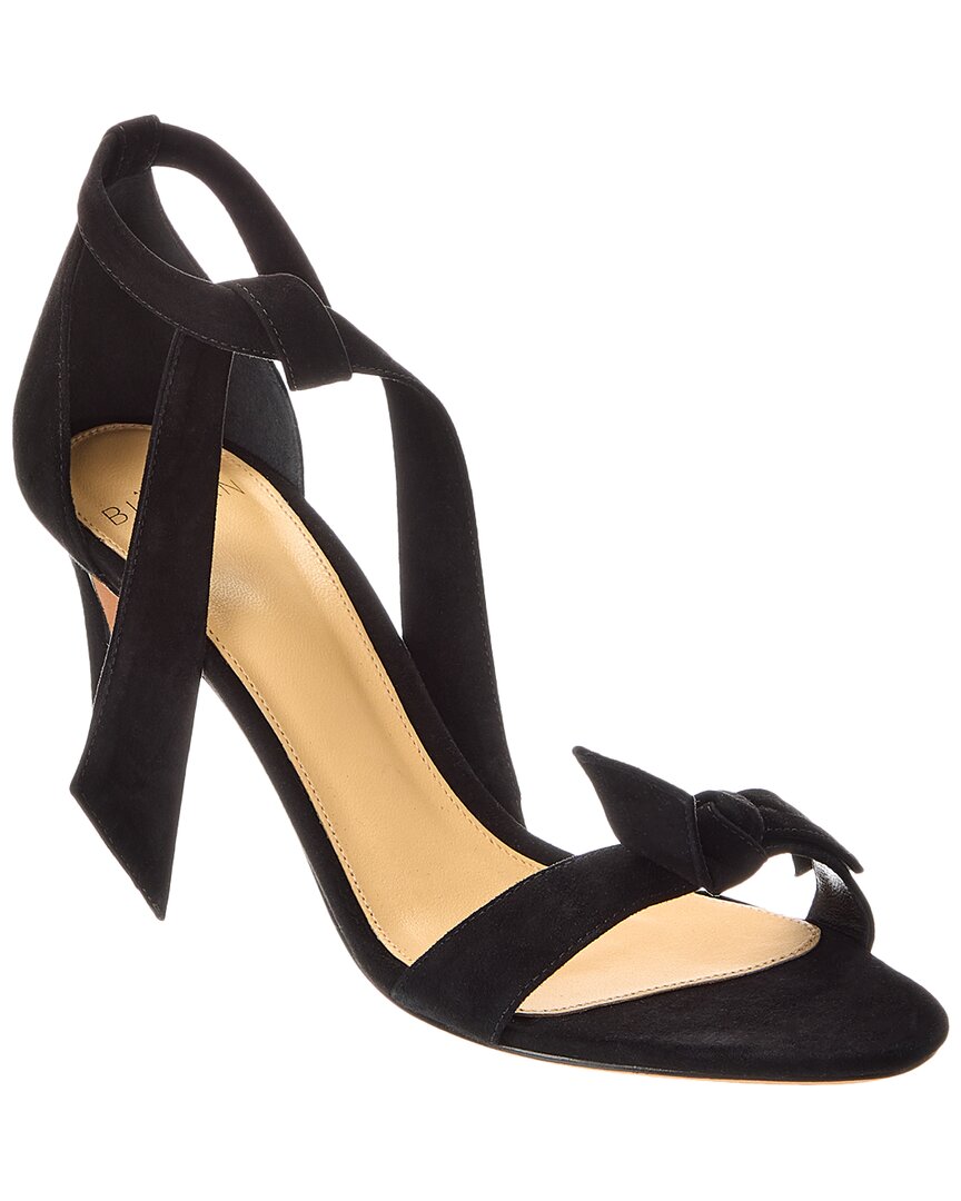Alexandre Birman Clarita 75 Suede Sandal In Black