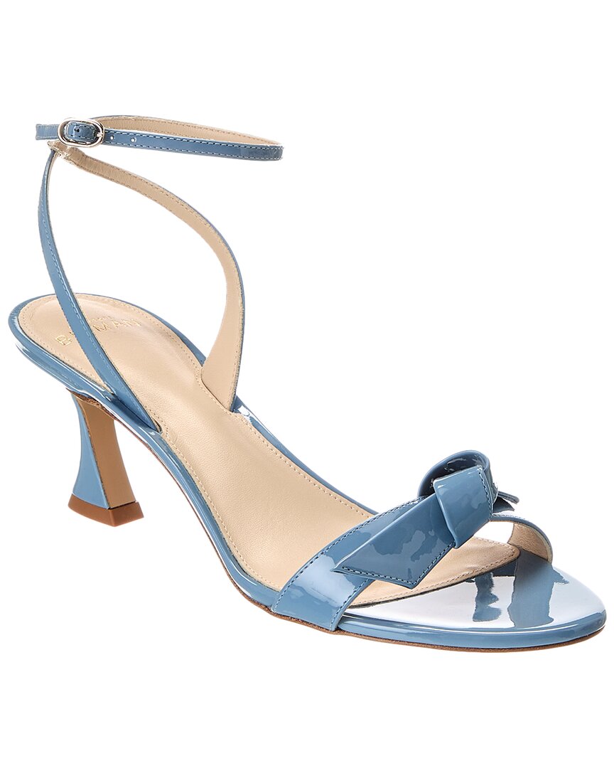 Alexandre Birman Clarita Bell 60 Patent Sandal In Blue