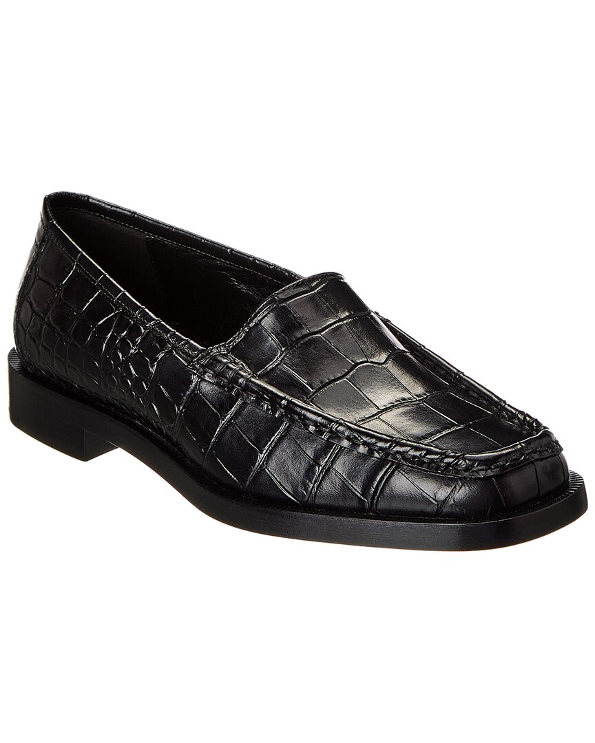 Michael Kors Collection Carolyn Croc-embossed Leather Loafer