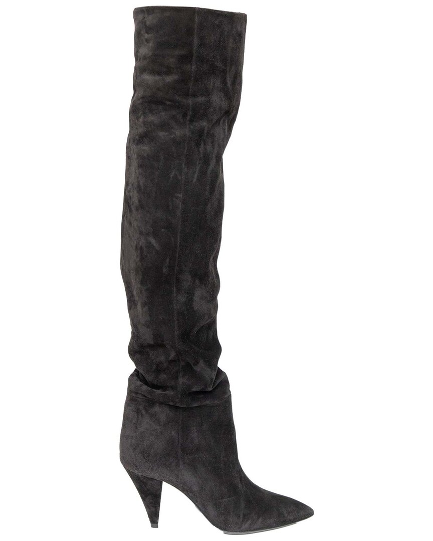 Saint Laurent Women's Cashmere Era 85 Over-the-knee Boot, Size 38 (authentic  Pre-loved)