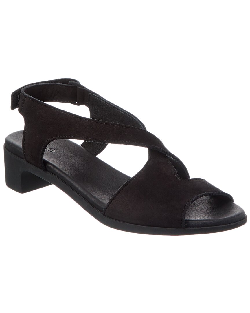 Arche Kisbye Suede Sandal In Black