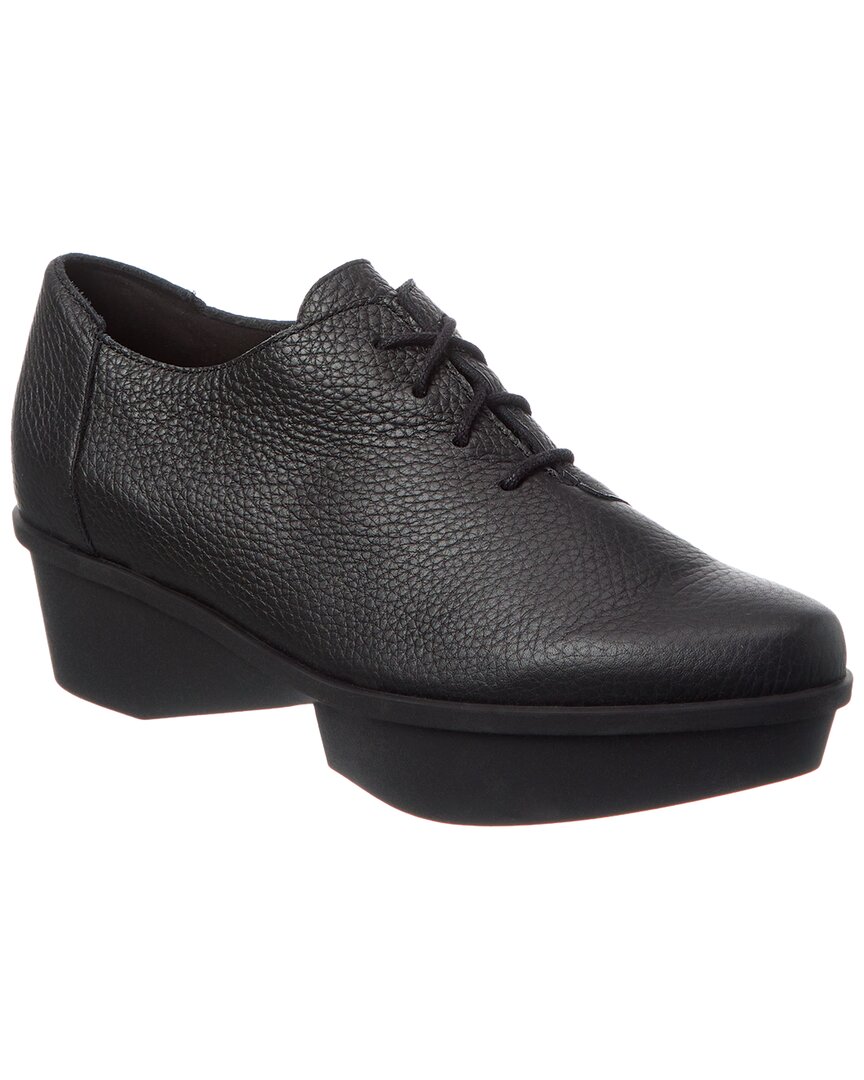 Arche Naorro Leather Platform Sneaker In Black