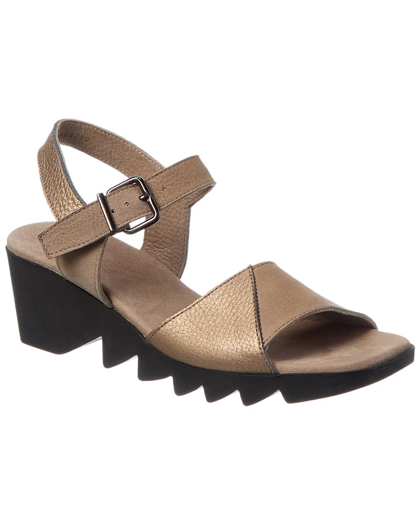 Arche Himzaa Leather & Suede Sandal In Brown