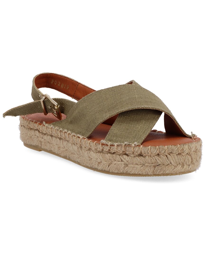 Alohas Crossed Espadrille In Neutral