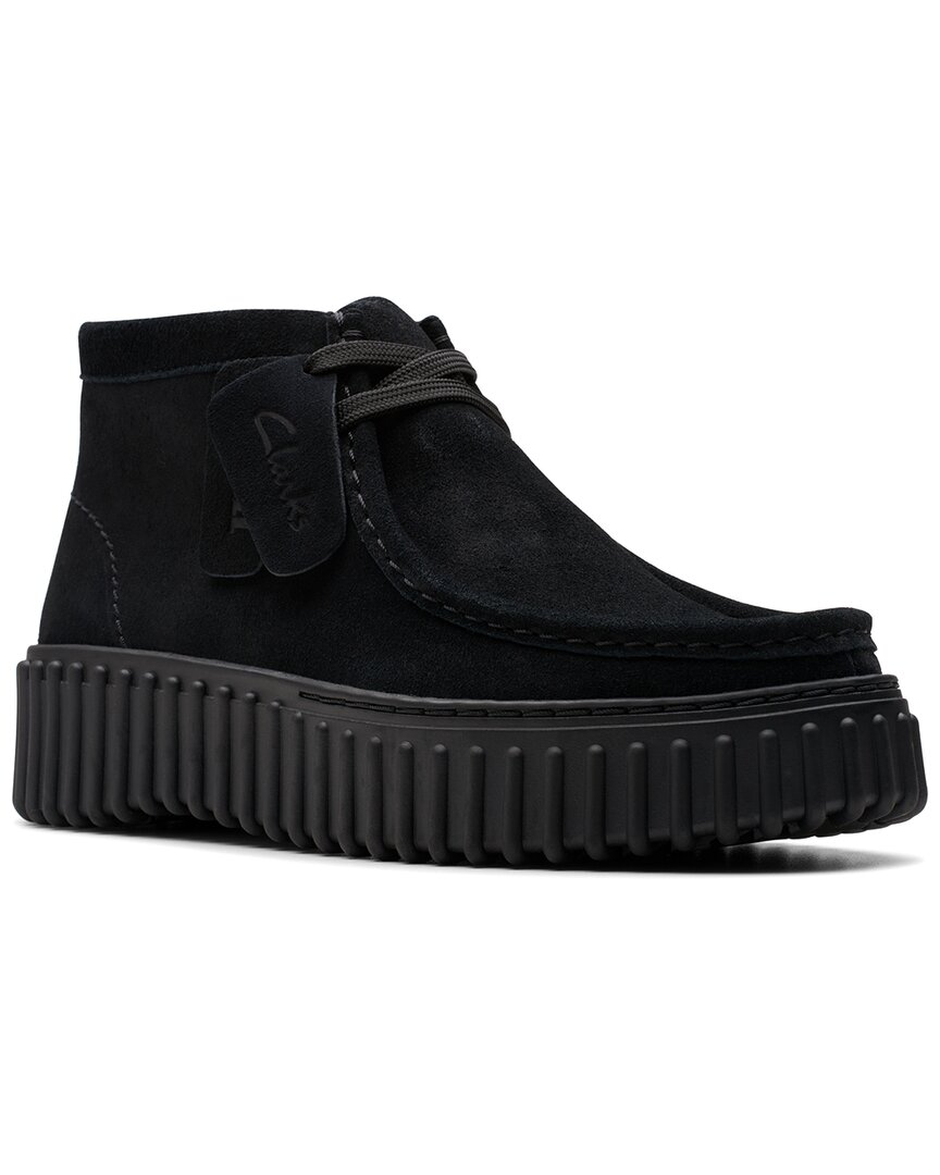 Clarks Torhill Moss Suede Bootie In Black