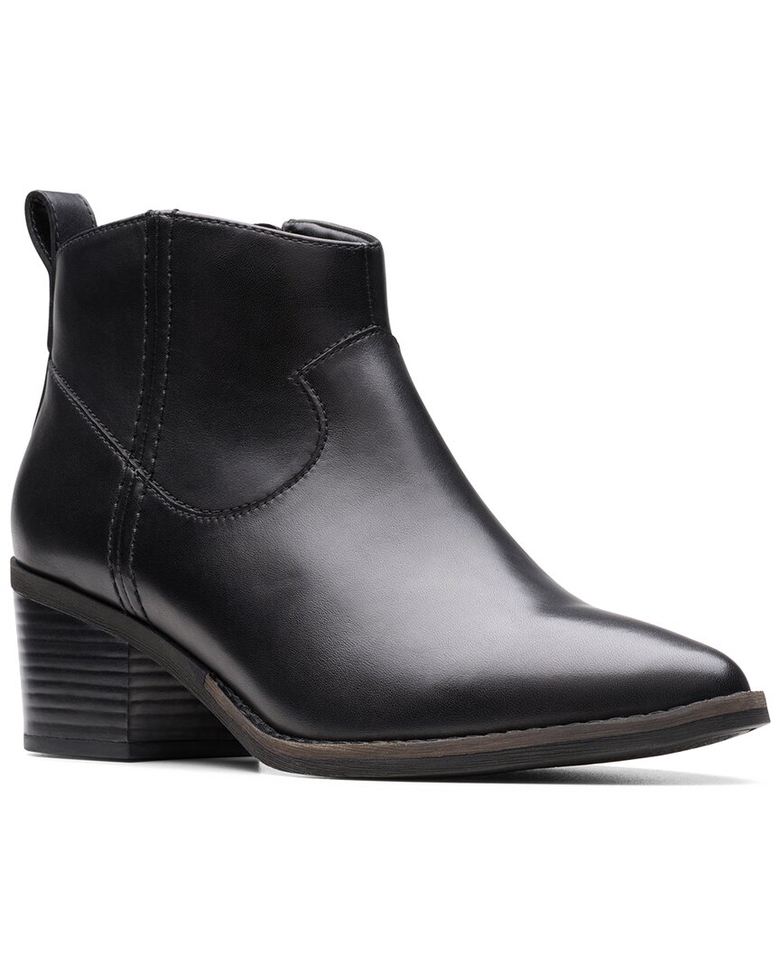 Clarks Morzine Sky Leather Bootie In Multi