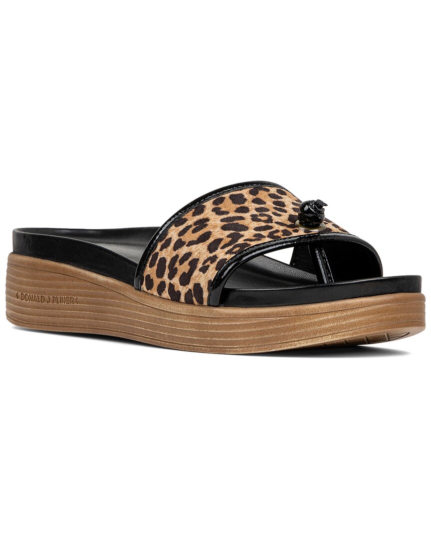 DONALD PLINER DONALD PLINER FARRAH RAFFIA & LEATHER SANDAL