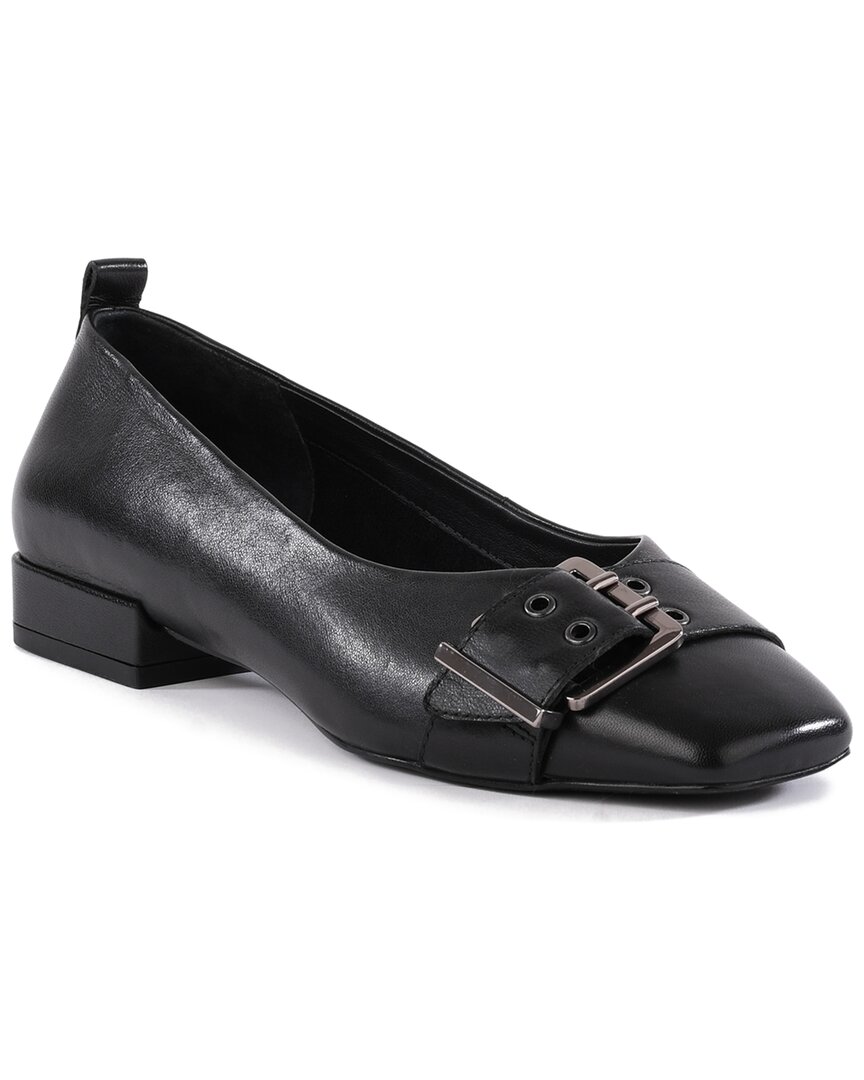 Seychelles Cambridge Leather Flat In Black