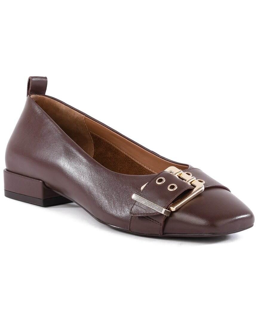 Seychelles Cambridge Leather Flat In Brown