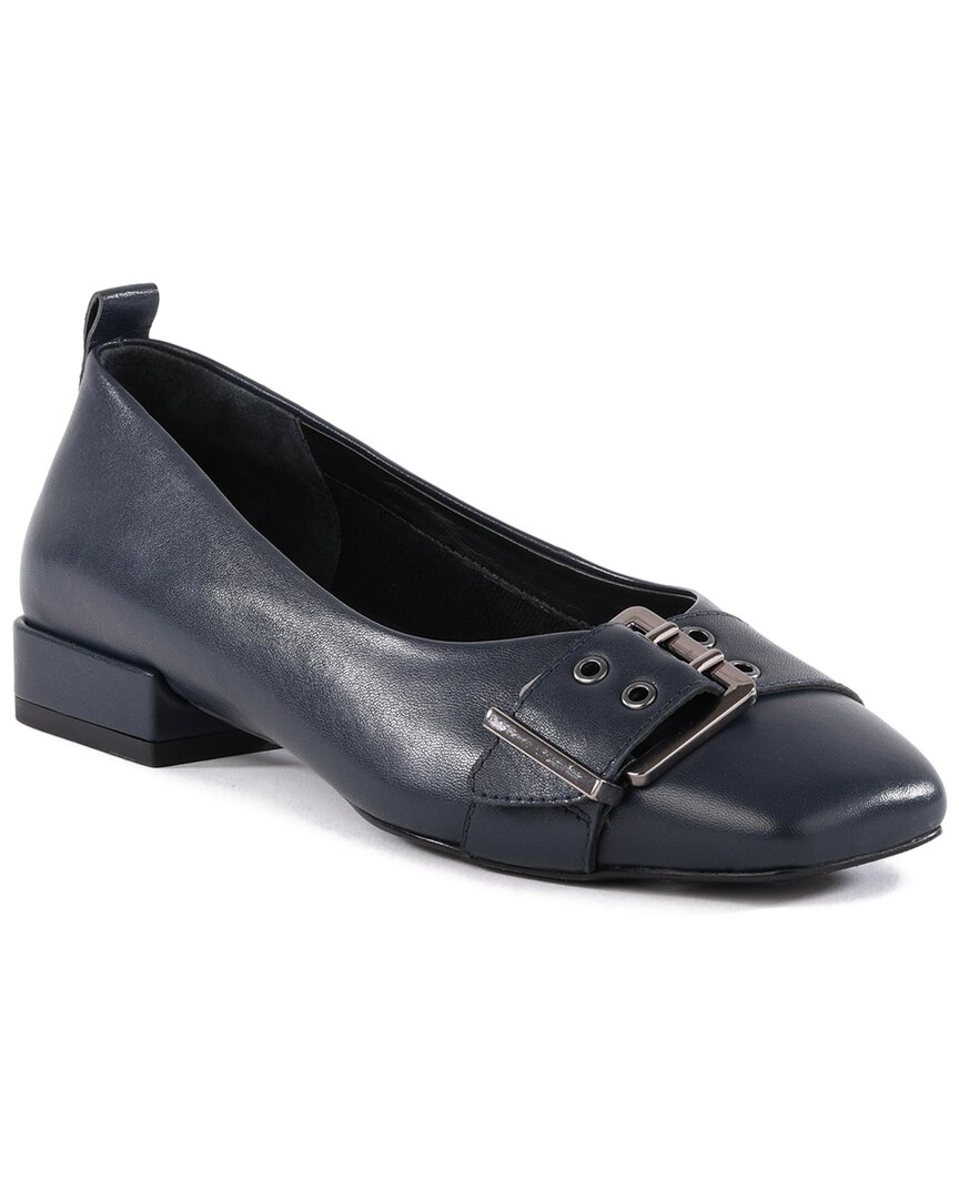 Seychelles Cambridge Leather Flat In Blue