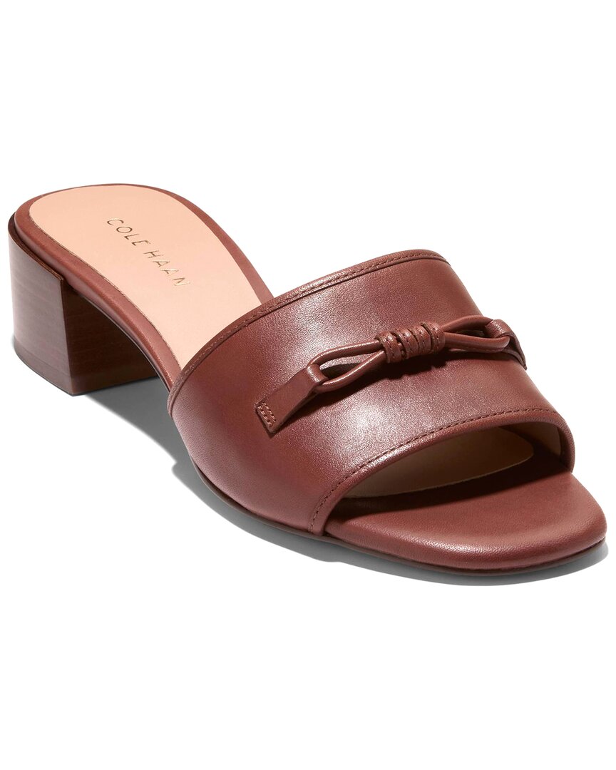 Cole Haan Cailyn Bow Slide Sandal In Brown