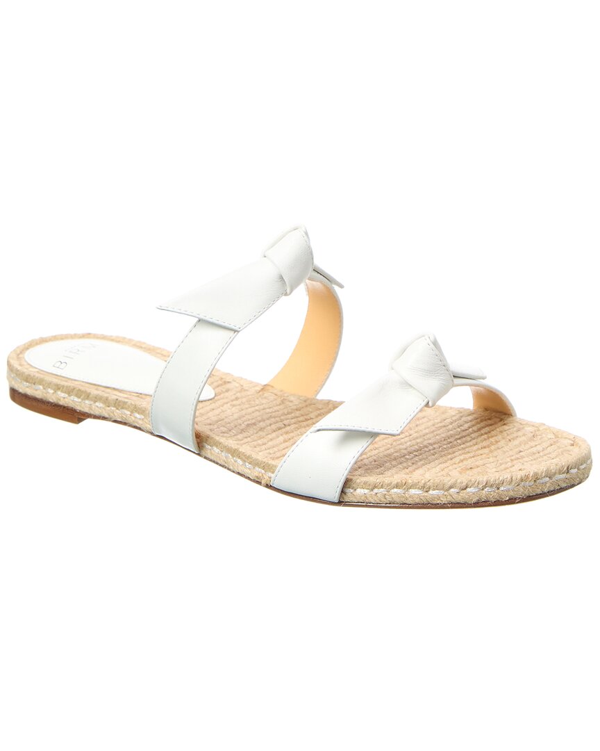 Alexandre Birman Clarita Leather Sandal In White