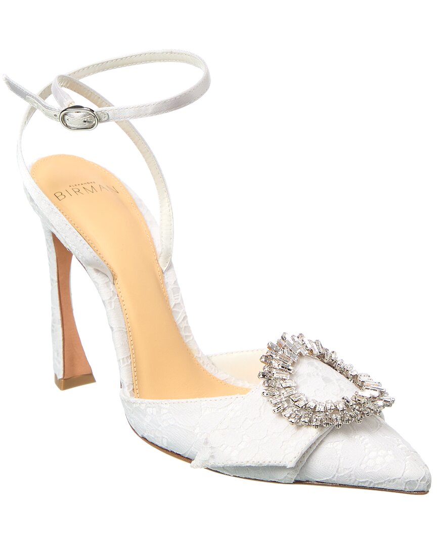 Alexandre Birman Madelina Bridal 85 Lace Pump In White